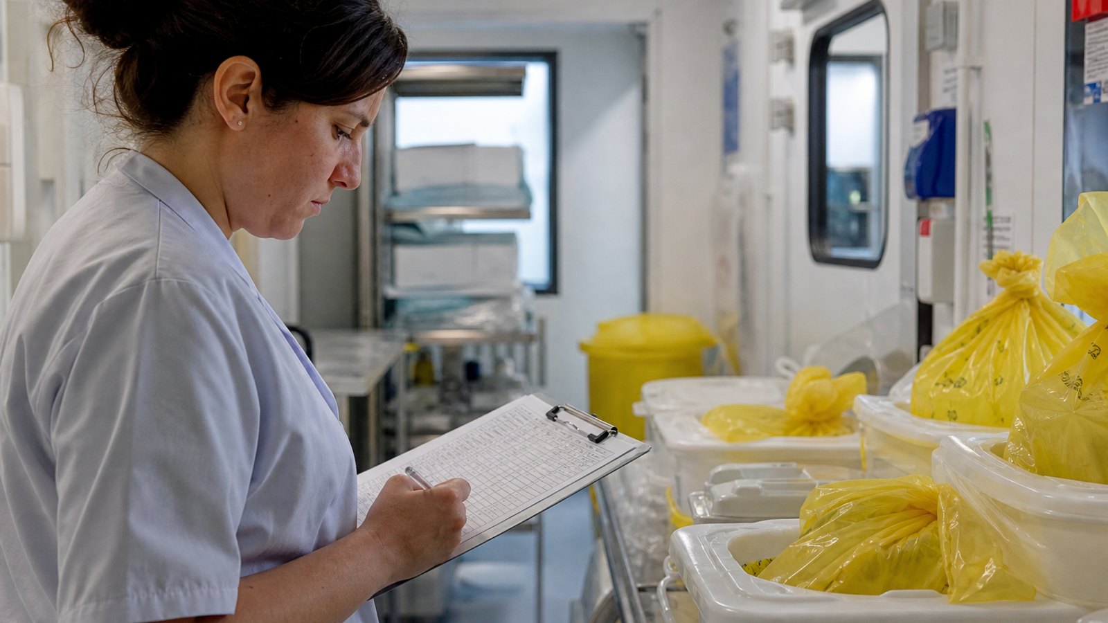 Contrôle de conformité dans un établissement de soins