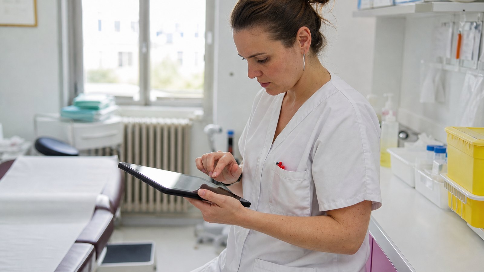 Suivi numérique des déchets de soins sur tablette en cabinet